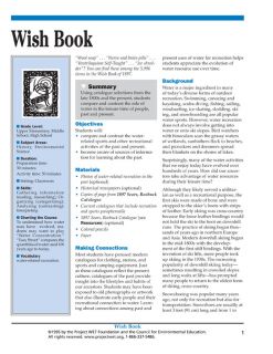 "Wish Book" Activity, PDF DOWNLOAD